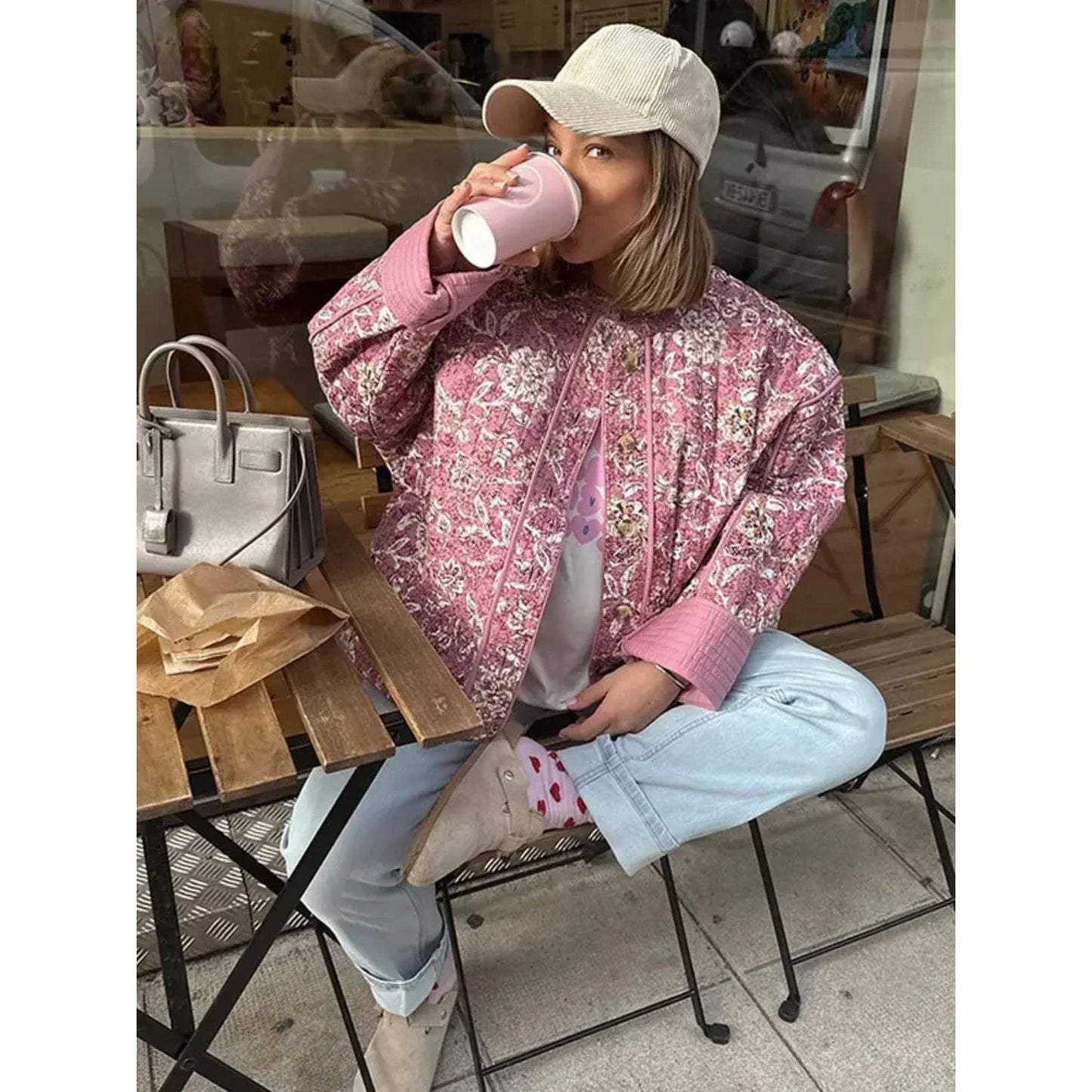 Xerena Jacket | Women's Autumn Floral Quilted Jacket