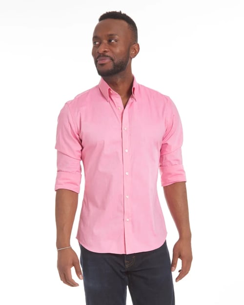 Vasilios Shirt | Oxford Stretch Shirt with Zipper Closure