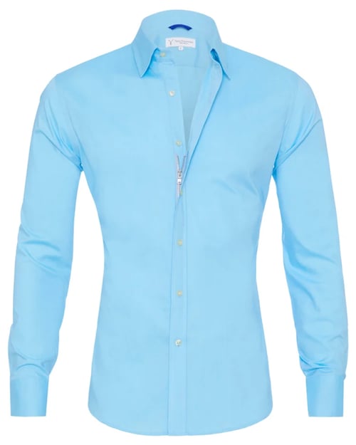 Vasilios Shirt | Oxford Stretch Shirt with Zipper Closure