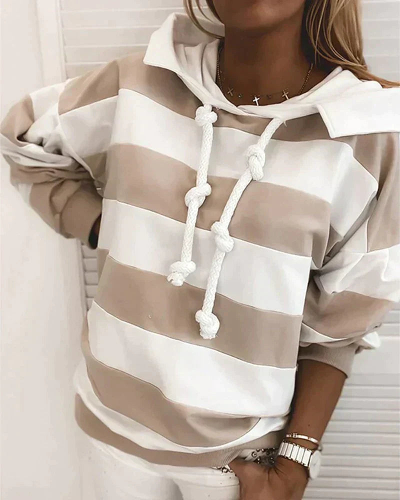 Salome Hoodie | Women's Autumn Striped Hoodie