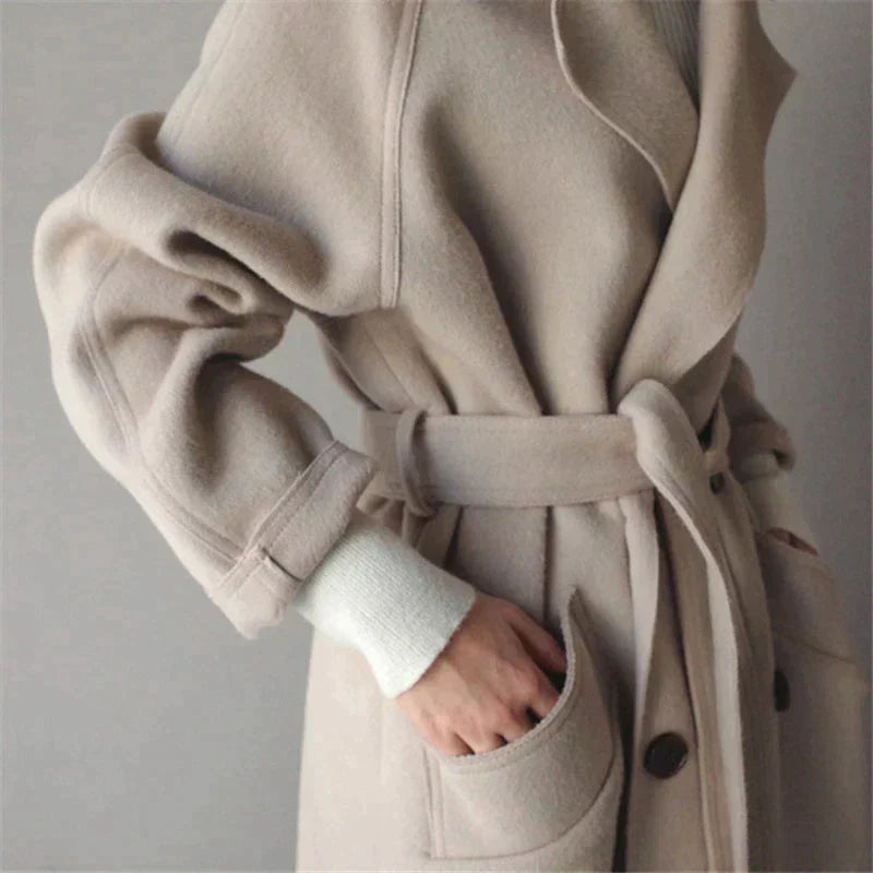 Tabby Coat | Autumn Double-Breasted Wool Overcoat