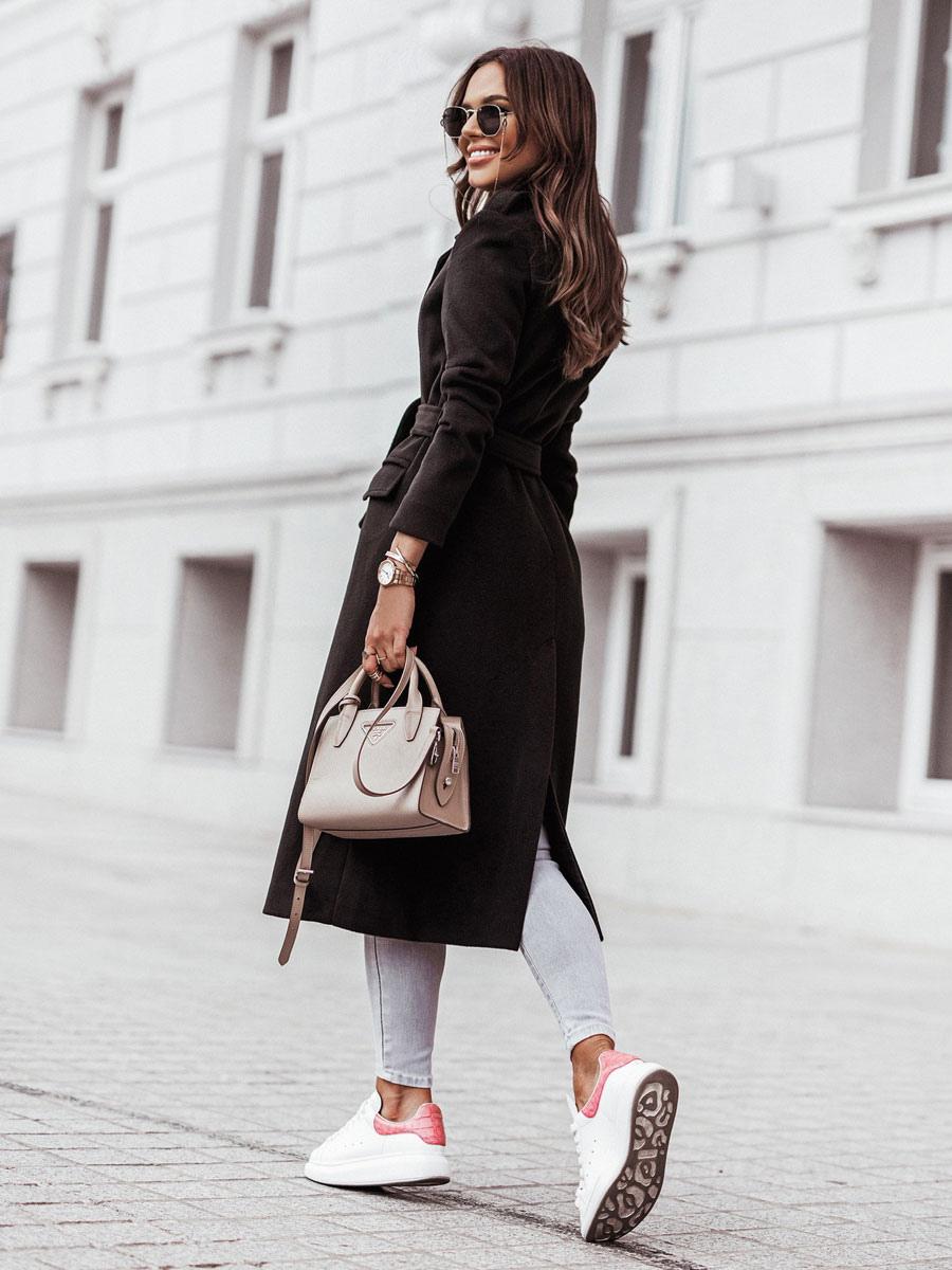 Thea Coat | Autumn Belted Wool-Blend Wrap Coat