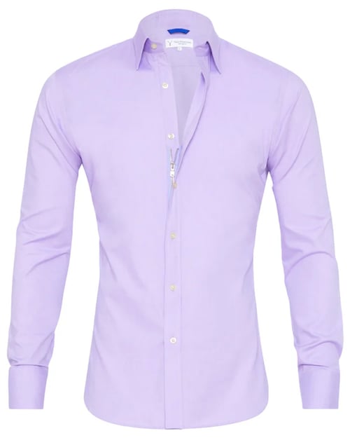 Vasilios Shirt | Oxford Stretch Shirt with Zipper Closure