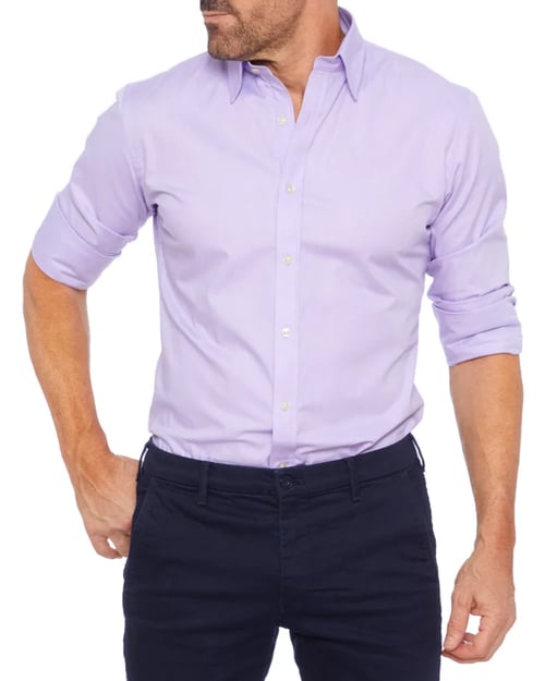 Vasilios Shirt | Oxford Stretch Shirt with Zipper Closure