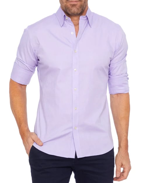 Vasilios Shirt | Oxford Stretch Shirt with Zipper Closure