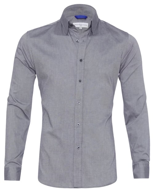 Vasilios Shirt | Oxford Stretch Shirt with Zipper Closure