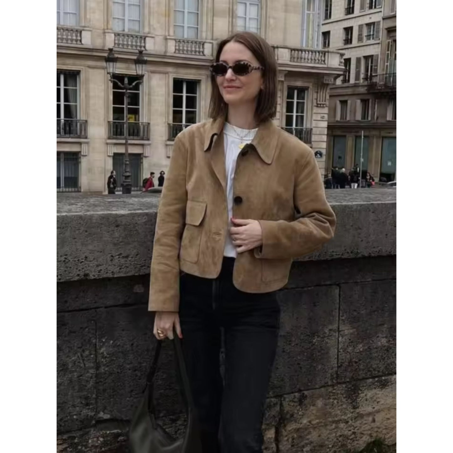 Xhena Jacket | Women's Autumn Suede Button Jacket