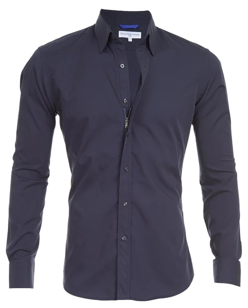 Vasilios Shirt | Oxford Stretch Shirt with Zipper Closure