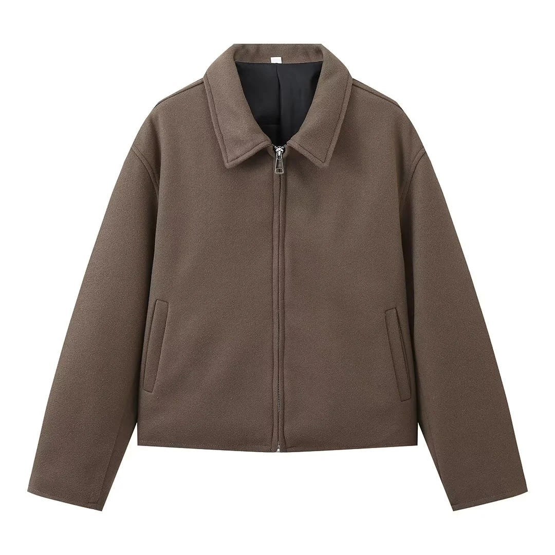 Tahlea Jacket | Autumn Cropped Button-Up Jacket