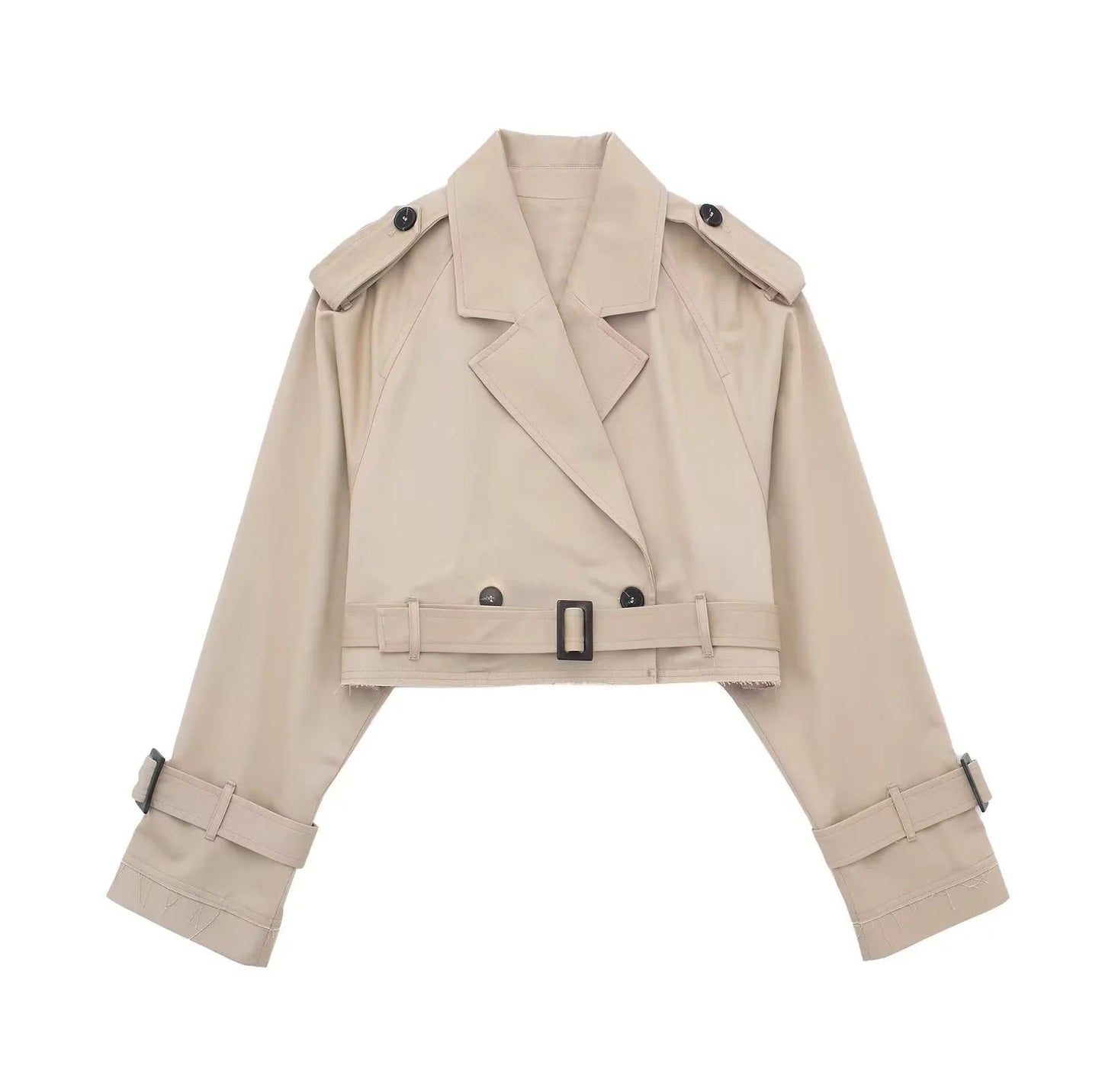 Sheri Jacket | Autumn Cropped Trench Jacket
