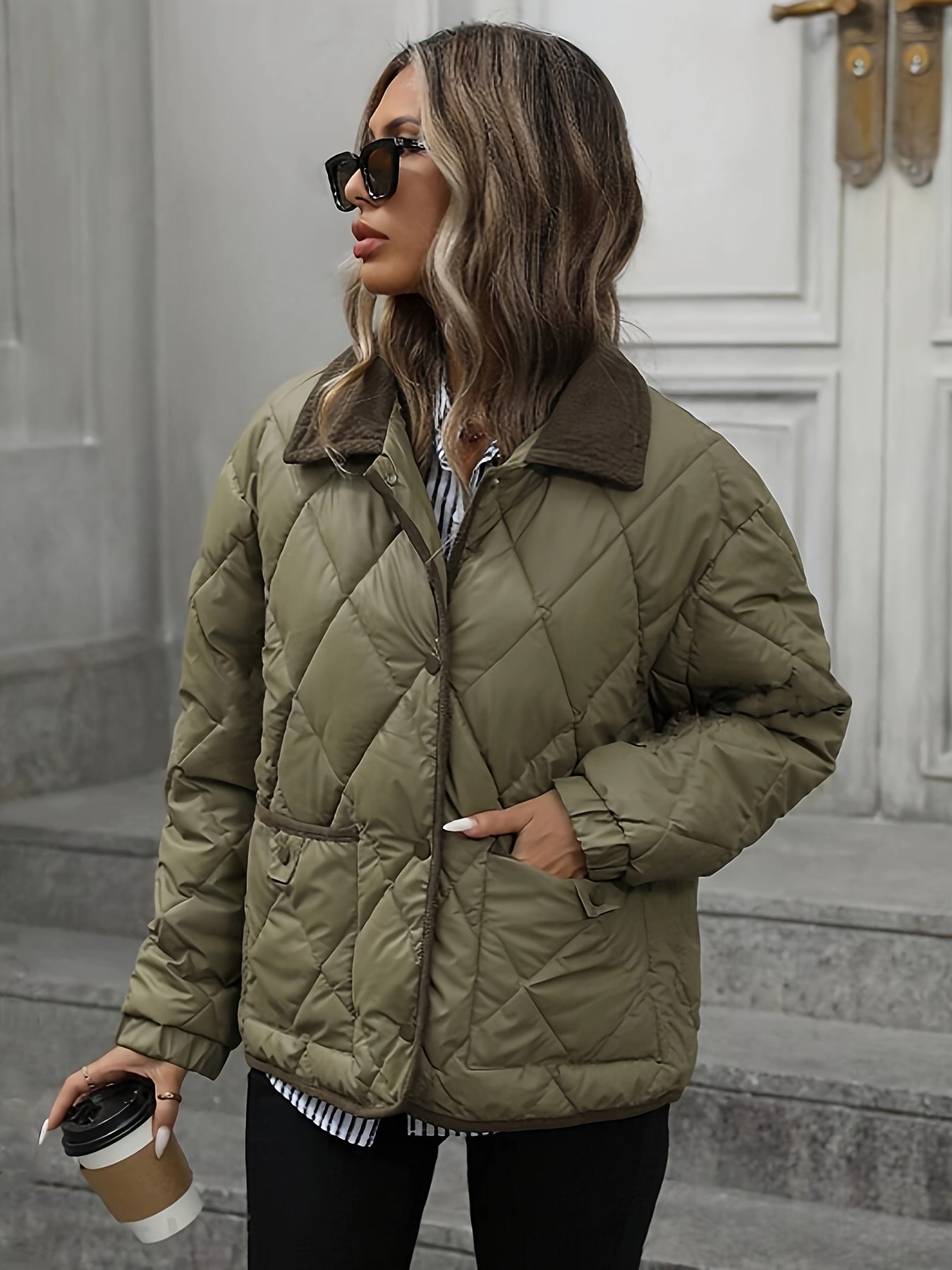 Taisha Jacket | Autumn Quilted Button-Up Jacket