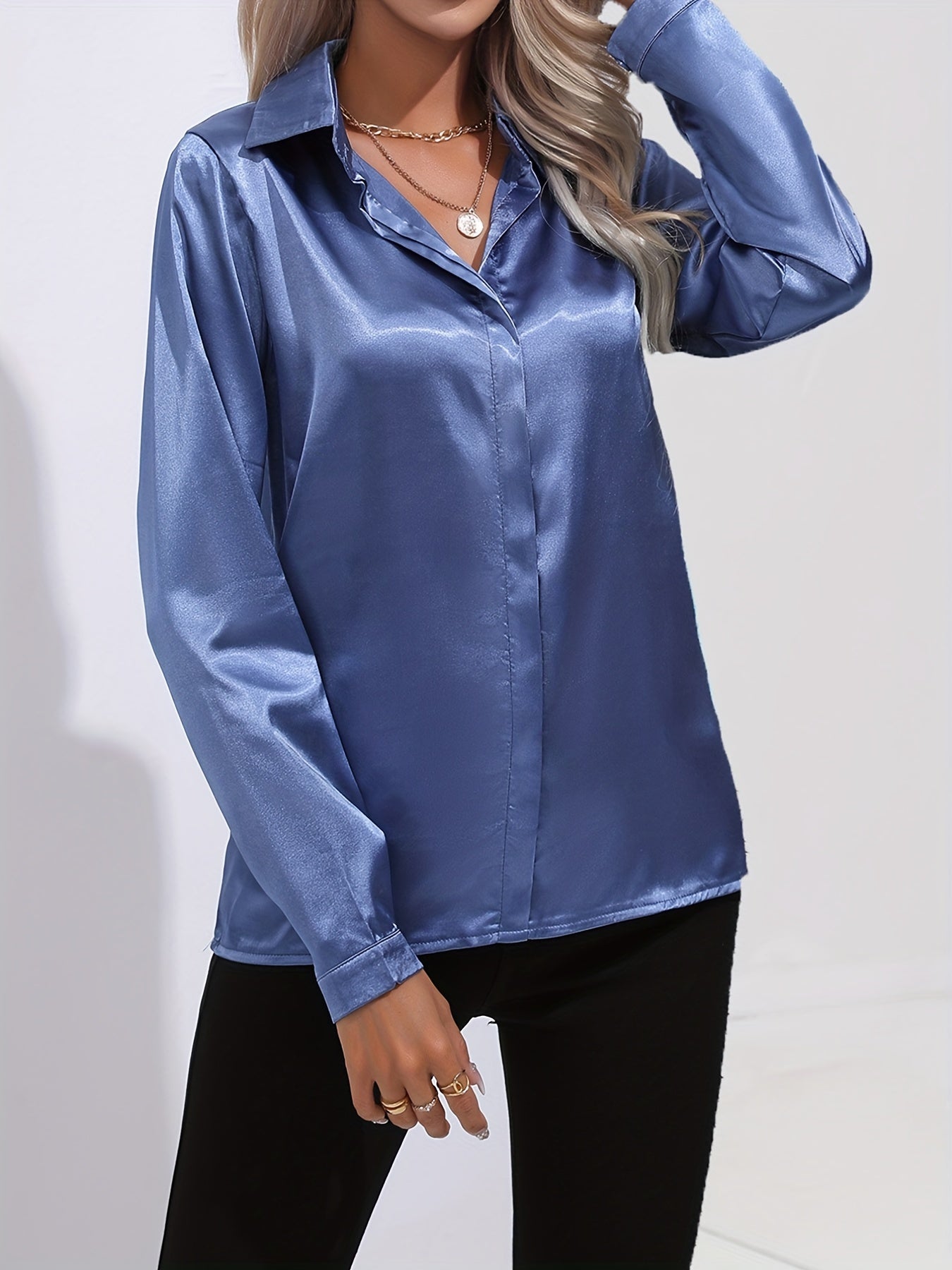 Winifred Blouse | Chic Satin Blouse for Women
