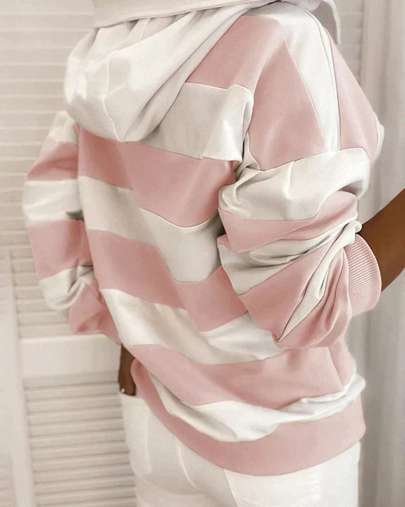 Salome Hoodie | Women's Autumn Striped Hoodie