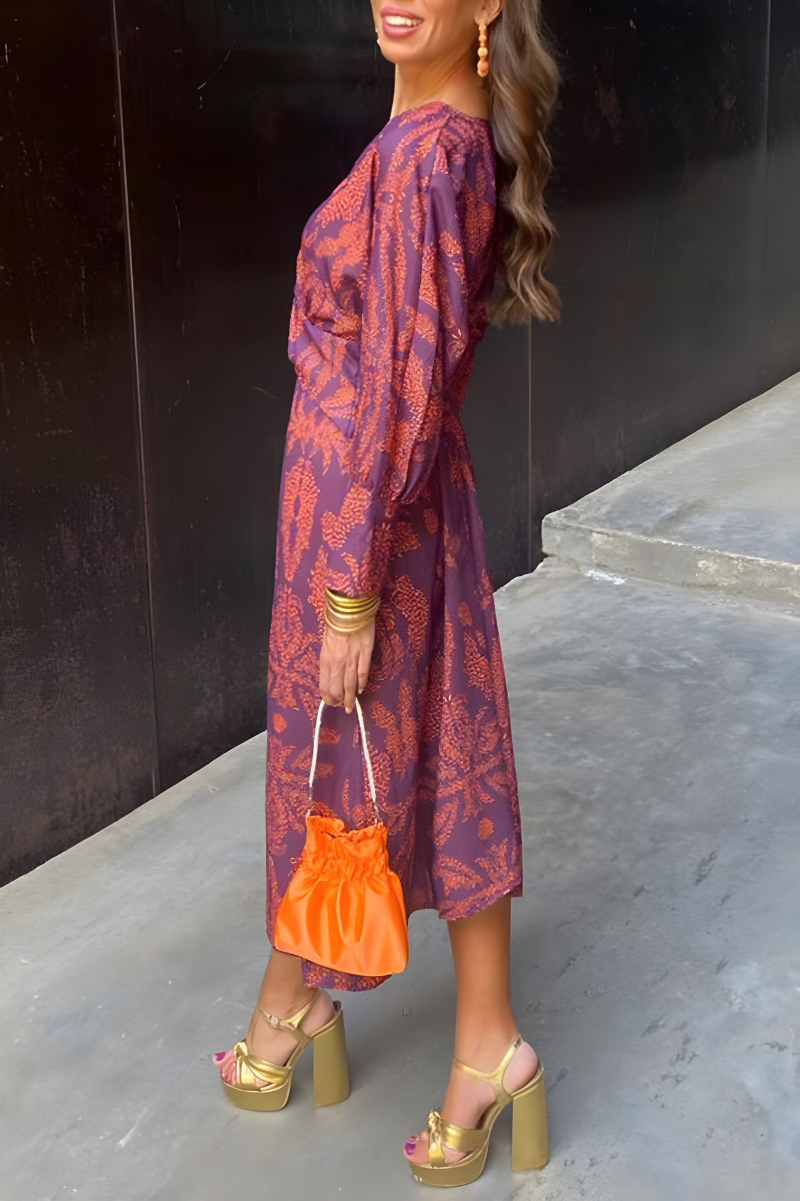 Idalia Dress | Knotted V-Neck Maxi Dress
