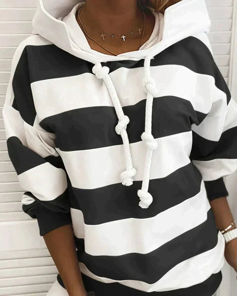 Salome Hoodie | Women's Autumn Striped Hoodie