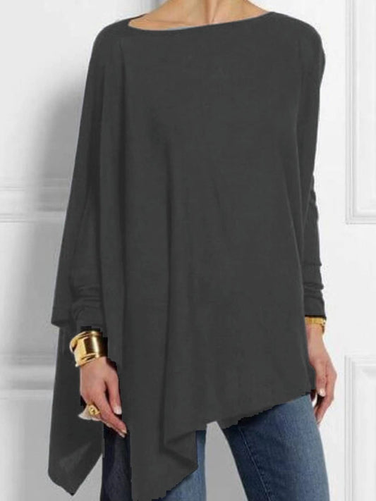 Paloma Top | Women's Autumn Elegant Long Sleeve Asymmetrical Top