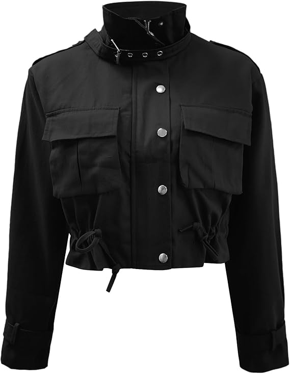 Tonya Jacket | Autumn Cropped Utility Jacket