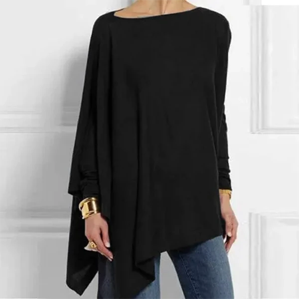 Paloma Top | Women's Autumn Elegant Long Sleeve Asymmetrical Top