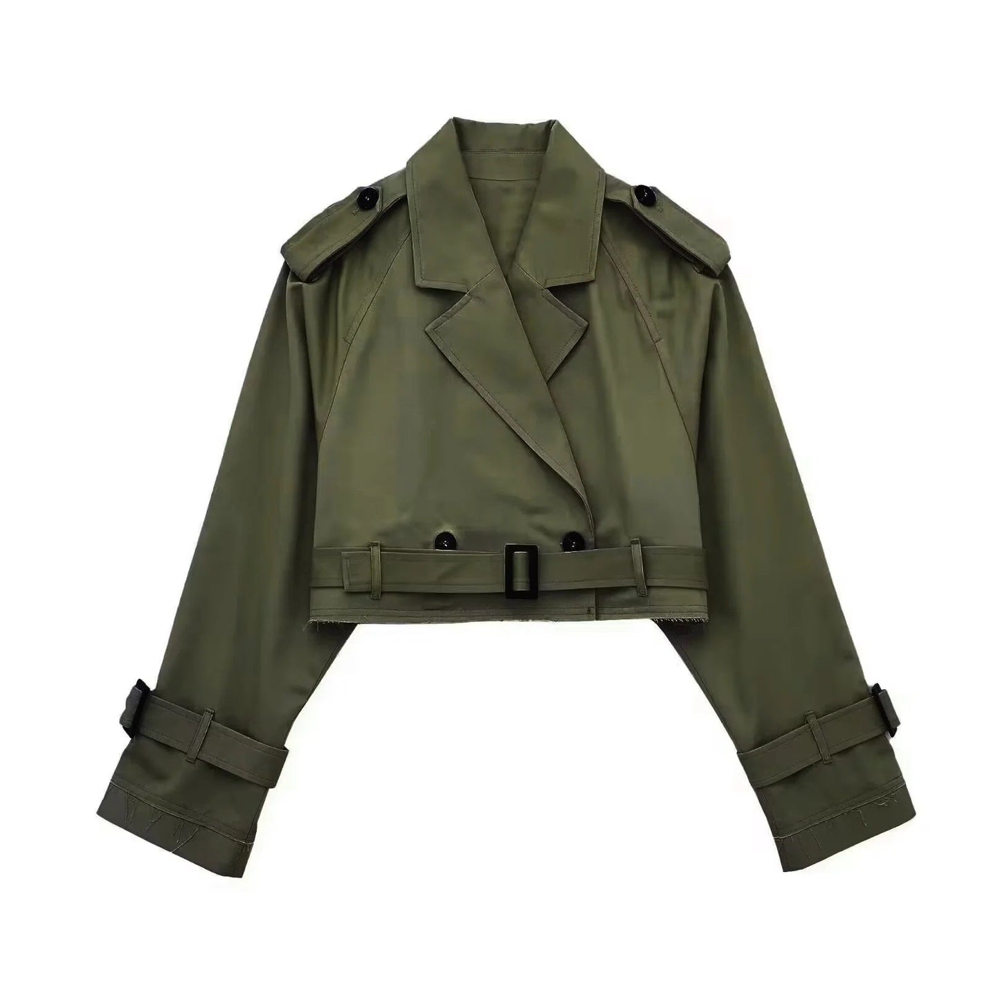 Sheri Jacket | Autumn Cropped Trench Jacket