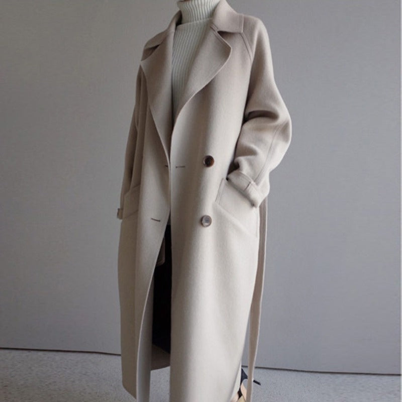 Tabby Coat | Autumn Double-Breasted Wool Overcoat
