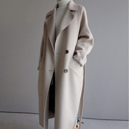 Tabby Coat | Autumn Double-Breasted Wool Overcoat