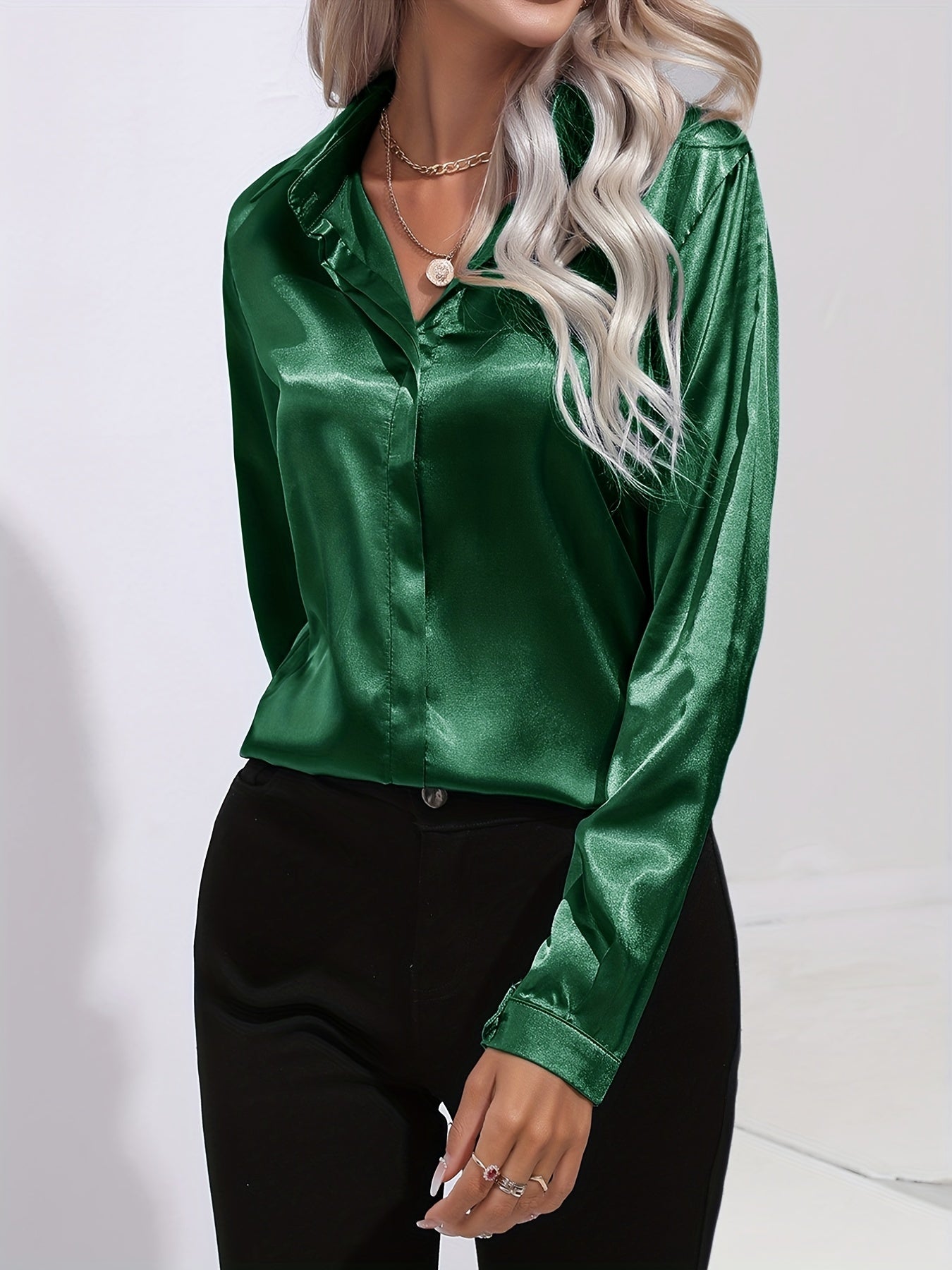 Winifred Blouse | Chic Satin Blouse for Women