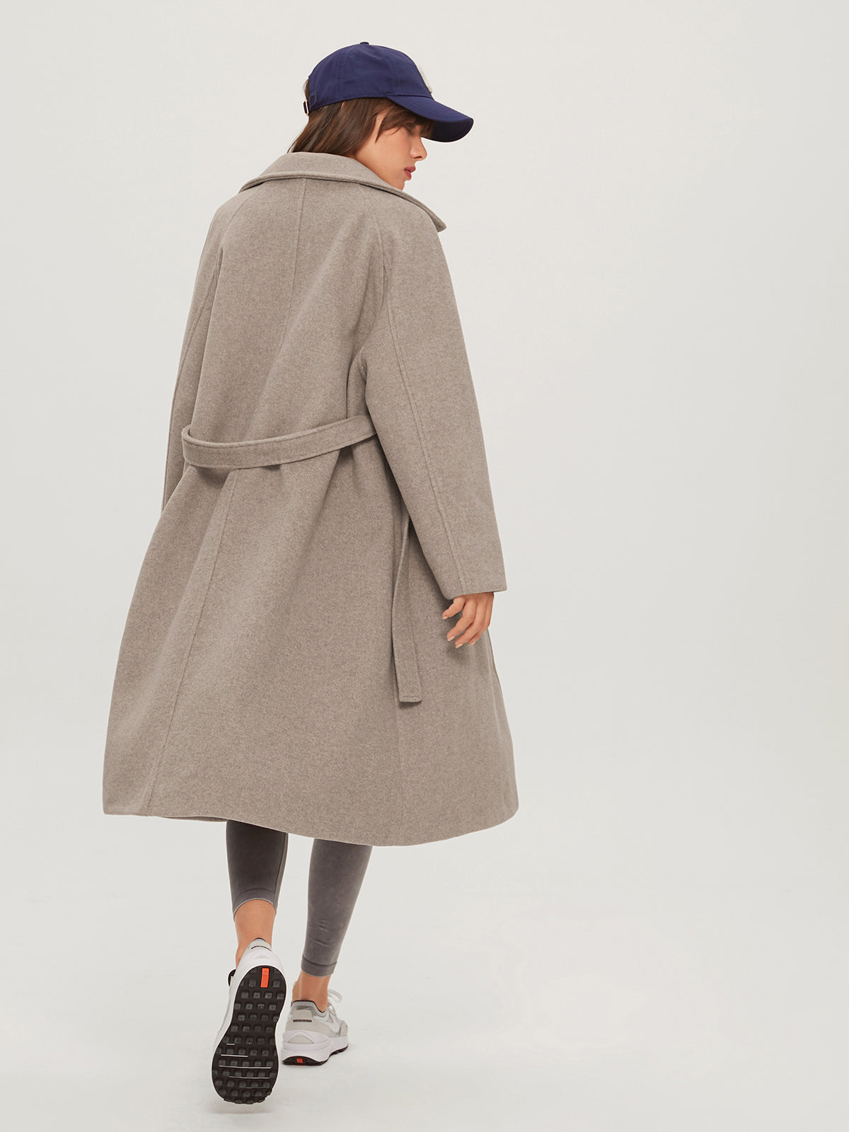 Xenya Coat | Women’s Autumn Long Button-Up Wool Blend Coat