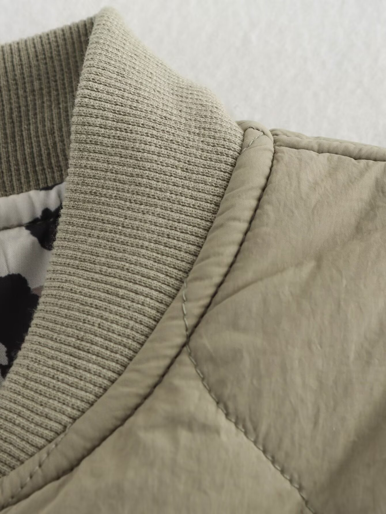 Shanda Jacket | Autumn Quilted Jacket with Leopard Details