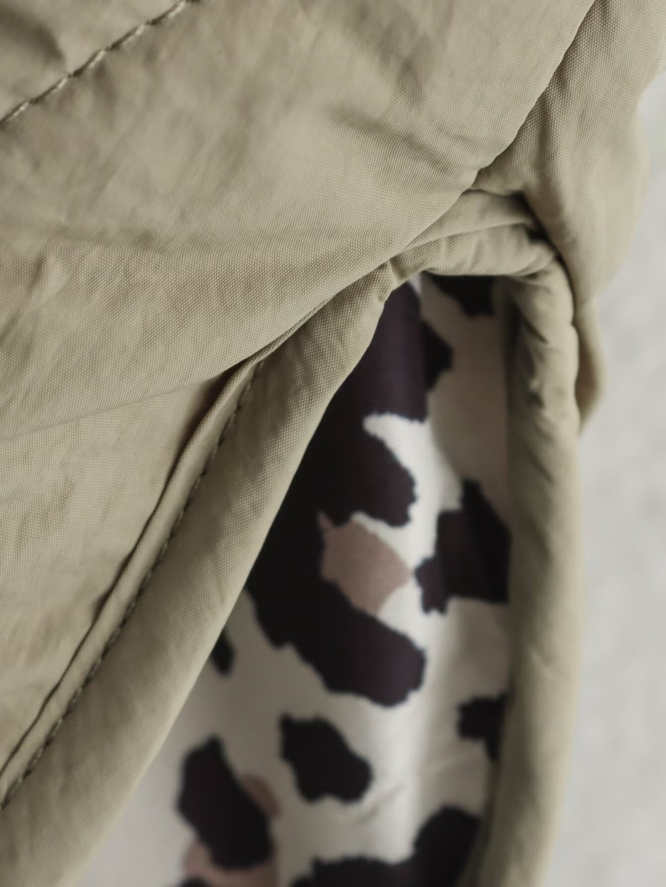 Shanda Jacket | Autumn Quilted Jacket with Leopard Details