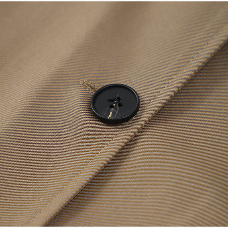 Tanaya Coat | Autumn Plaid-Lined Long Trench Coat