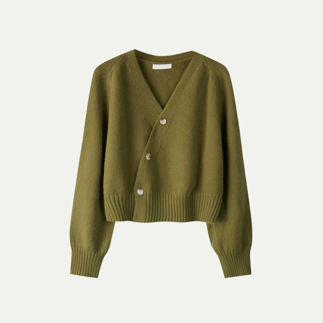 Valentine Cardigan | Winter Wrap-Button Knit Cardigan