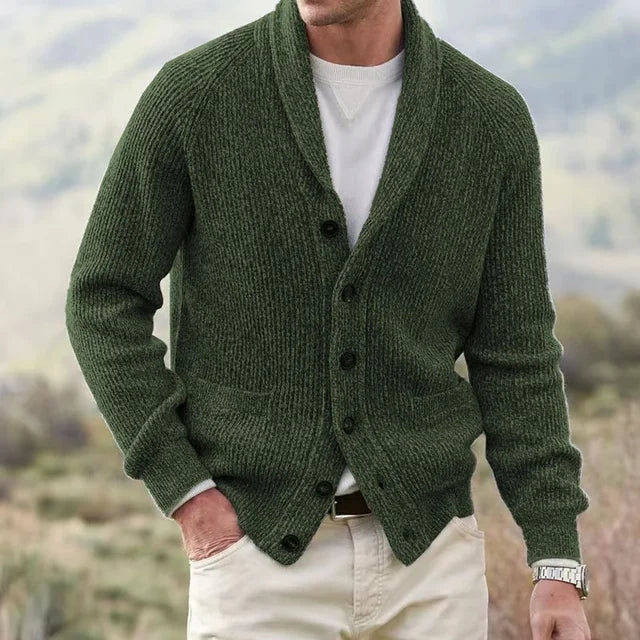 Hendrick Cardigan | Casual Knit Button-Up Sweater for Men