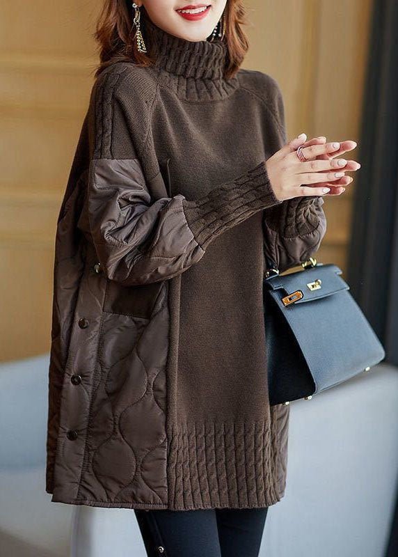 Vanesa Jumper | Autumn Quilted High Neck Jumper