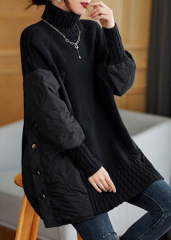 Vanesa Jumper | Autumn Quilted High Neck Jumper