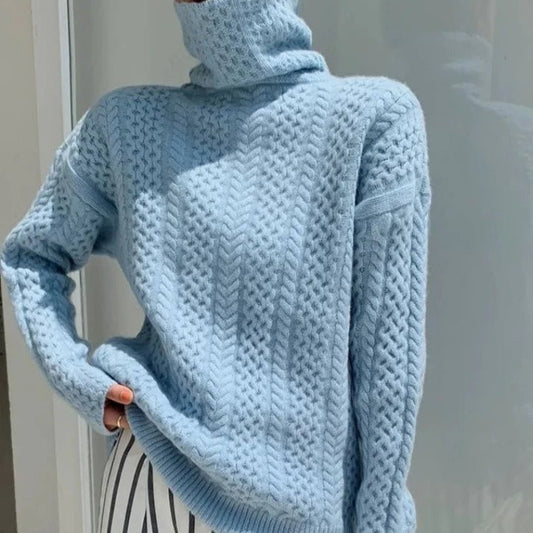 Varsha Jumper | Winter Cable Knit Turtleneck Jumper