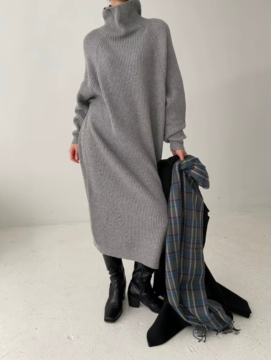 Toni Dress | Autumn Oversized Knitted Maxi Dress
