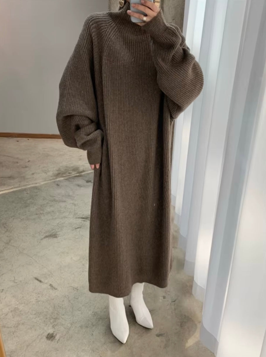 Toni Dress | Autumn Oversized Knitted Maxi Dress