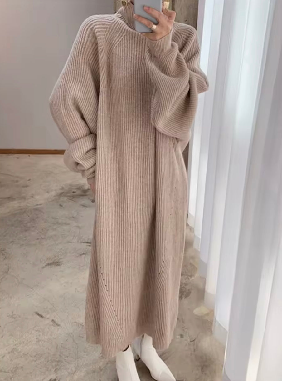 Toni Dress | Autumn Oversized Knitted Maxi Dress