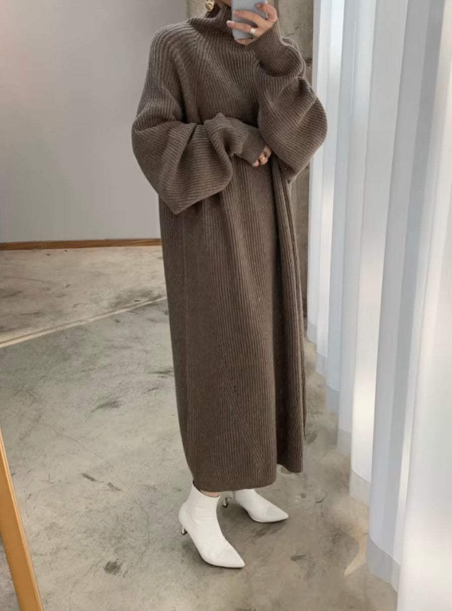 Toni Dress | Autumn Oversized Knitted Maxi Dress