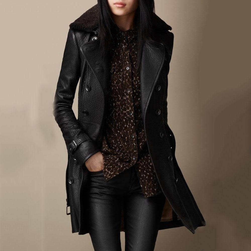 Harly Jacket | Women’s Winter Long Leather Jacket
