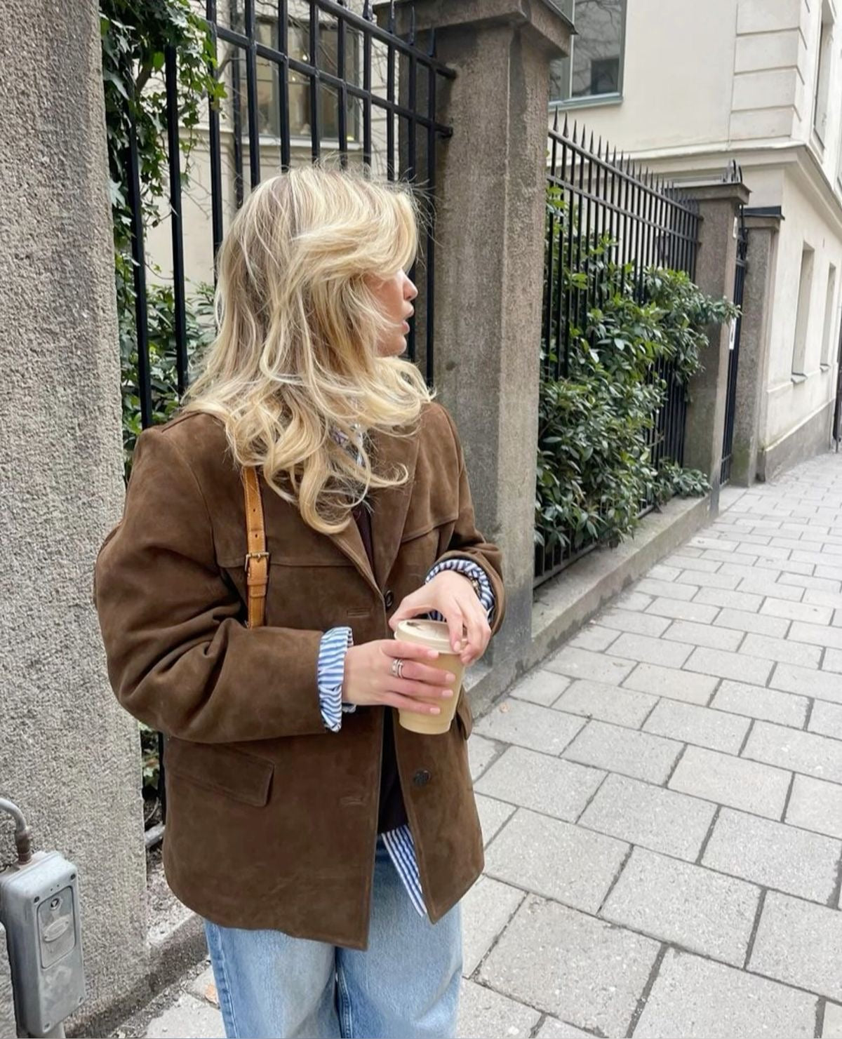 Tamra Blazer | Autumn Suede Tailored Blazer