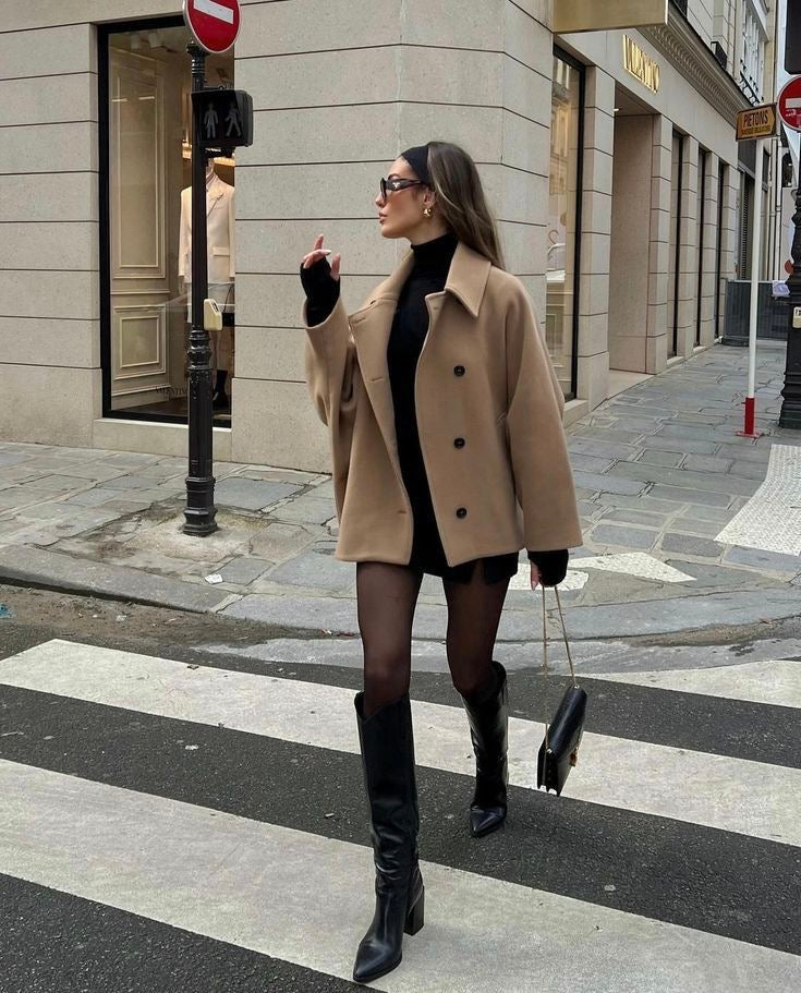 Sanchia Coat | Autumn Classic Wool Blend Coat