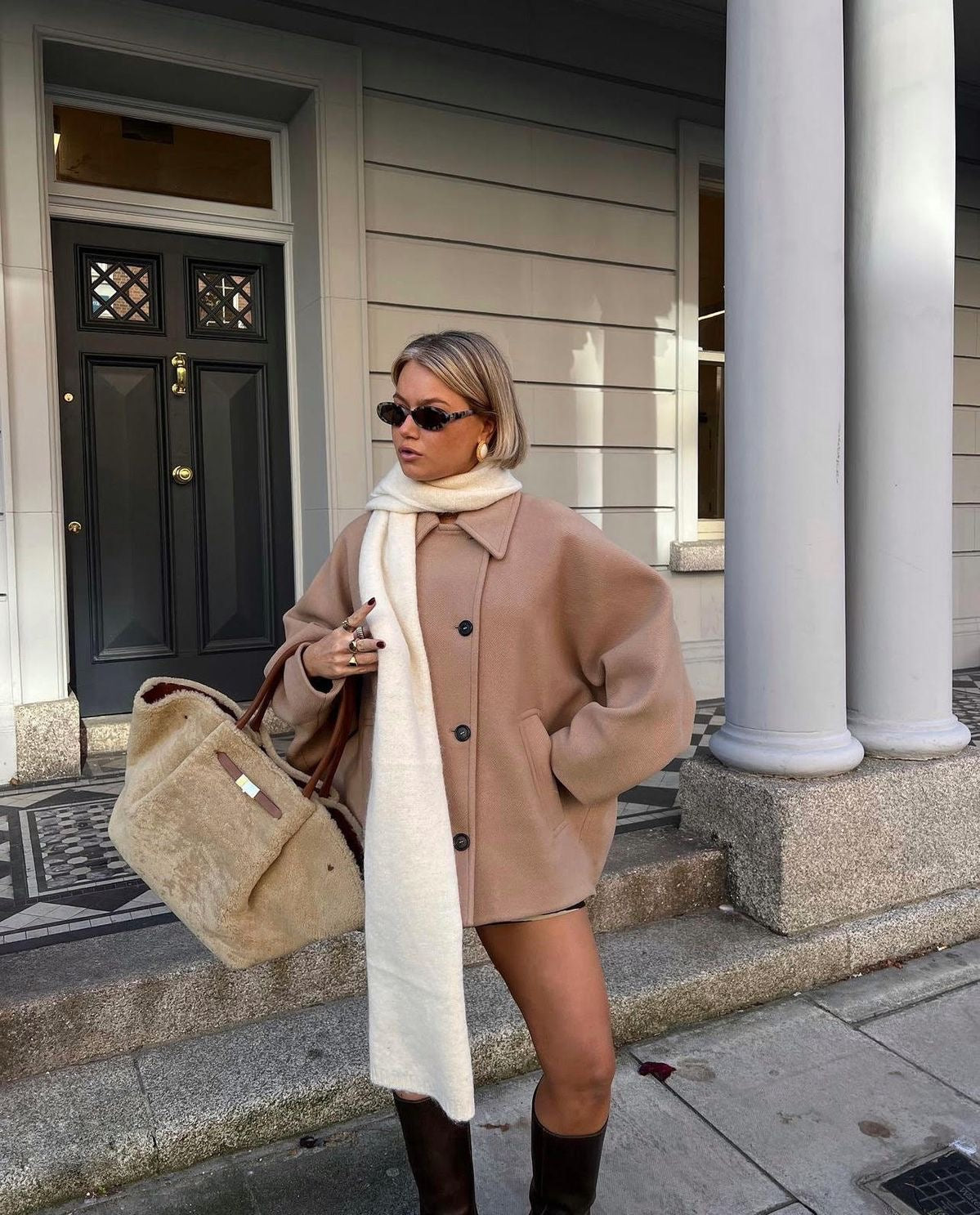 Sanchia Coat | Autumn Classic Wool Blend Coat