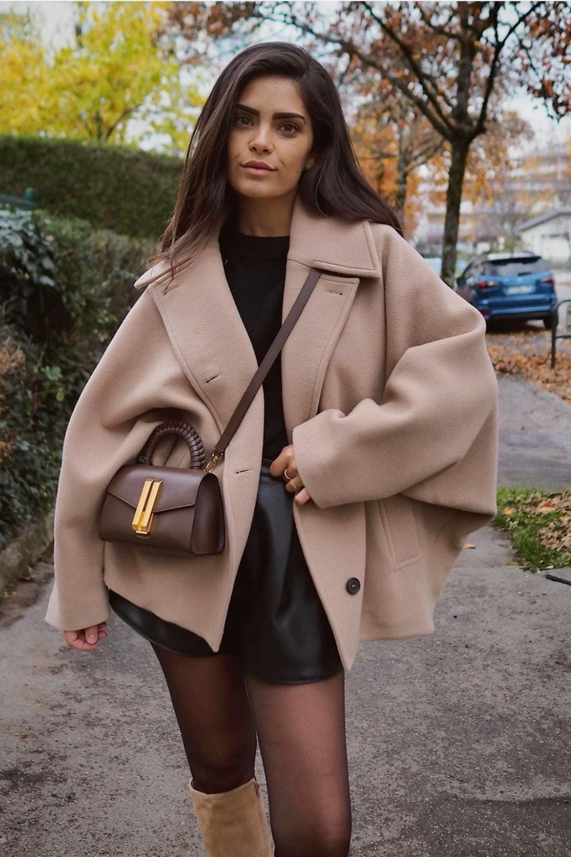 Sanchia Coat | Autumn Classic Wool Blend Coat