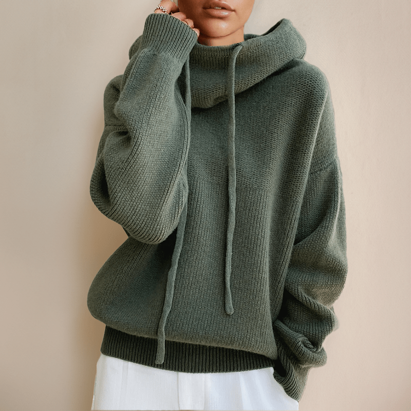Vanisha Hoodie | Autumn Soft Knitted Hoodie