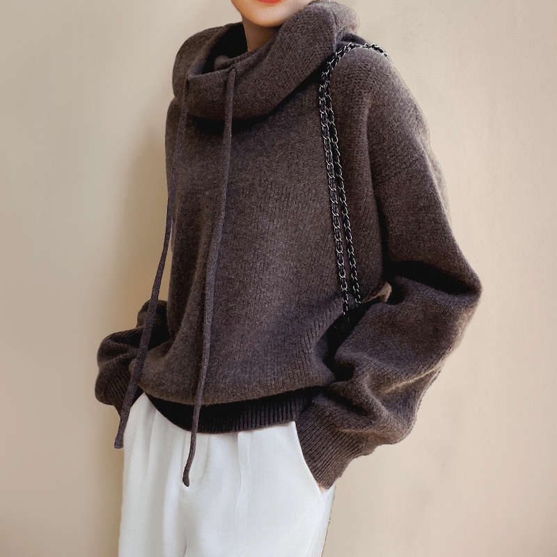 Vanisha Hoodie | Autumn Soft Knitted Hoodie