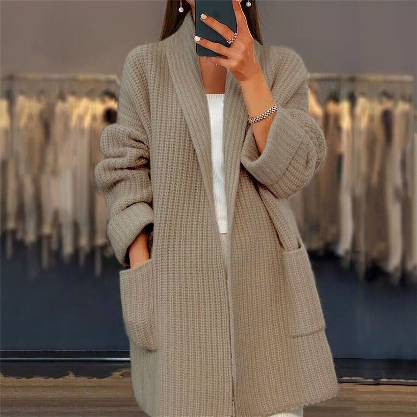 Vanya Cardigan | Autumn Long Cozy Knitted Cardigan