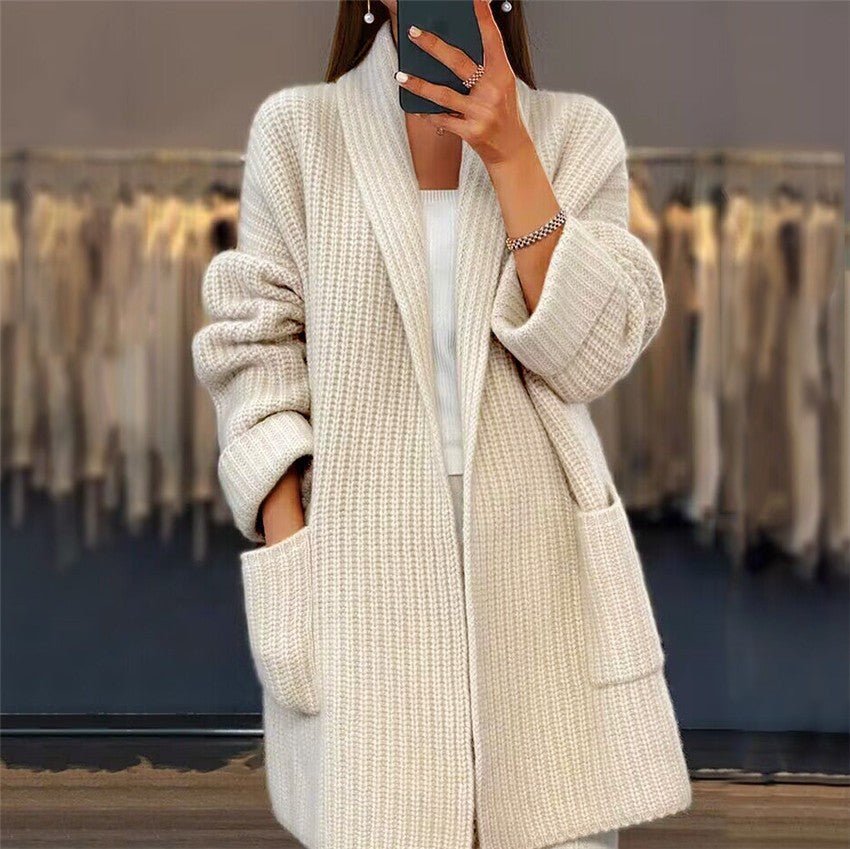 Vanya Cardigan | Autumn Long Cozy Knitted Cardigan