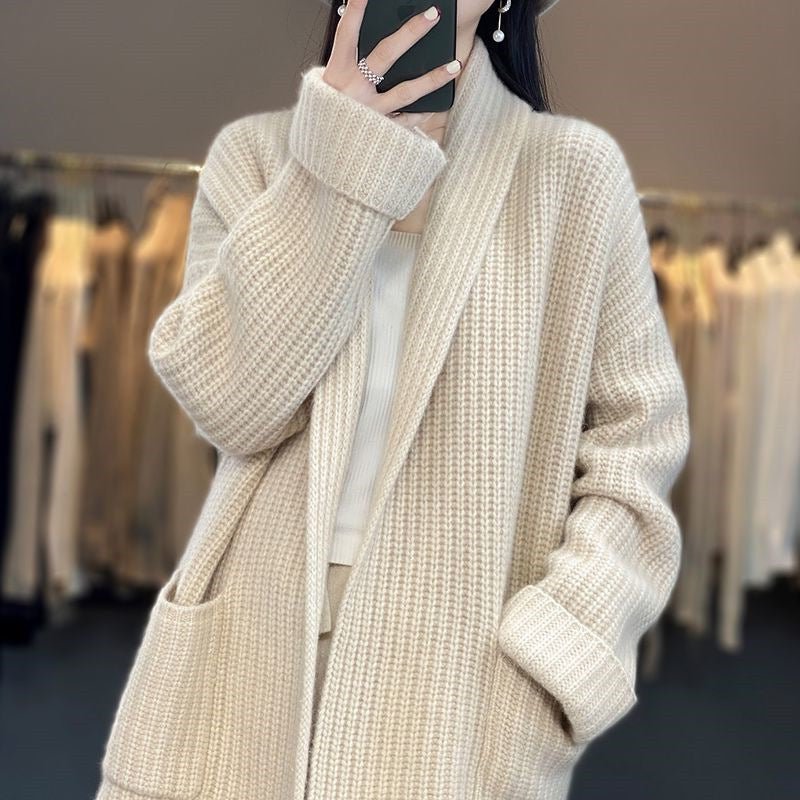 Vanya Cardigan | Autumn Long Cozy Knitted Cardigan