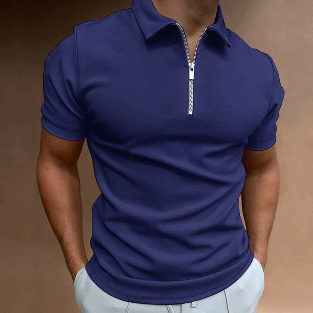 Sebastian Polo Shirt | Stylish Men’s Polo with Zipper Detail